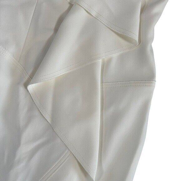 Jason Wu Compact Crepe Sleeveless Cocktail Dress With Ruffle Size 2 $1695 - Picture 9 of 13